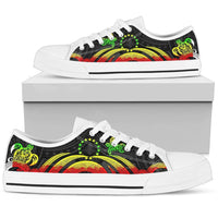 Cook Islands Low Top Canvas Shoes - Reggae Tentacle Turtle - Polynesian Pride