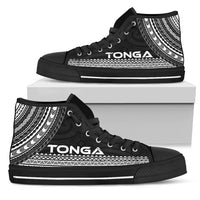Tonga High Top Shoes - Polynesian Black Chief Version - Polynesian Pride