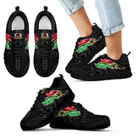 Vanuatu Sneakers - Vanuatu Coat Of Arms & Flag Wing - A8 - Polynesian Pride