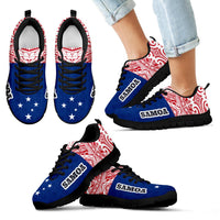 Samoa Sneakers - Samoa Flag Polynesian Tattoo - Polynesian Pride