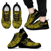 Cook Islands Polynesian Sneakers - Circle Style 04 Men's Sneakers Black - Polynesian Pride