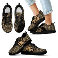 Tonga Shoes - Tonga Sneakers Polynesian Pattern 01 Kid's Sneakers - Black - 1 Black - Polynesian Pride