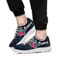 Samoa Polynesian Sneakers - Tropical Flowers - Polynesian Pride