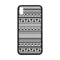 Polynesian 14 Rubber Phone Case One Size iPhone XS Max Black - White - Polynesian Pride