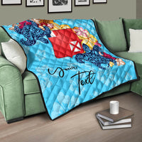 Wallis and Futuna Custom Personalised Premium Quilt - Tropical Style - Polynesian Pride