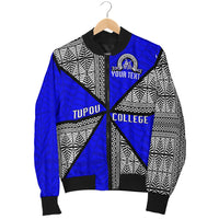 (Custom Personalised) Tonga Tupou College Bomber Jacket - Tongan Patterns - LT20 - Polynesian Pride