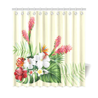 Wonderful Hibiscus Flower Shower Curtain - Polynesian Pride