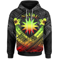 Nauru Polynesian Hoodie Nauru Reggae Seal Camisole Hibiscus Style Unisex Reggae - Polynesian Pride