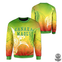 Kanaka Maoli Polynesian Sweatshirt - Turtle Style - Polynesian Pride