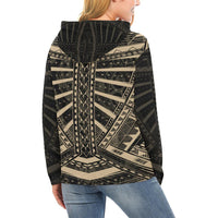 Polynesian Tattoo All Over Hoodie Gold - Polynesian Pride