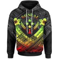 Kosrae Polynesian Custom Hoodie Kosrae Reggae Camisole Hibiscus Style Unisex Reggae - Polynesian Pride