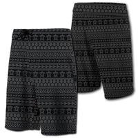 Hawaii Polynesian Tattoo Tribal Board Shorts Gray Men Grey - Polynesian Pride