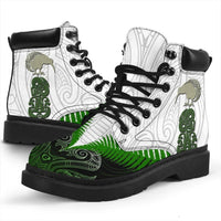 Maori Manaia All - Season Boots Green Art - Polynesian Pride