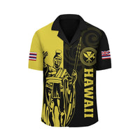 Polynesian Pride Shirt - Hawaii King Polynesian Hawaiian Shirt - Lawla Style Yellow - Polynesian Pride