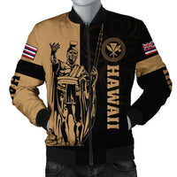 Polynesian Pride Jacket - Hawaii King Polynesian Bomber Jacket - Lawla Style Gold - Polynesian Pride