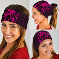 Polynesian Pride Bandana - Hawaii King Kanaka Kakau Bandana 3 - Pack - Pink - Polynesian Pride