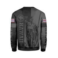 Polynesian Pride Shirt - Hawaii King Polynesian Sweatshirt - Lawla Style Gray - Polynesian Pride