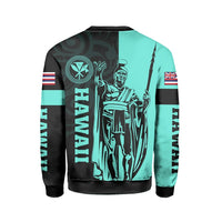 Polynesian Pride Shirt - Hawaii King Polynesian Sweatshirt - Lawla Style Turquoise - Polynesian Pride