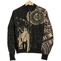 Polynesian Pride Jacket - Bomber Jacket Hawaii King Kanaka Maoli - Tattoo Style - Polynesian Pride