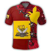 Polynesian Pride Apparel Western Province Polo Shirt PNG Suture Style Unisex Red - Polynesian Pride