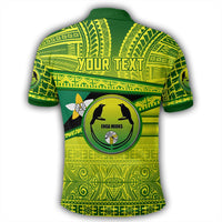 Polynesian Pride Apparel Polo Shirt Enga Mioks Polo Shirt Flag Tapa Pattern Stronic Style - Polynesian Pride