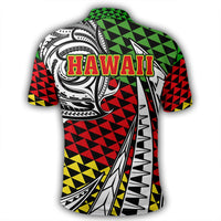 Polynesian Pride Apparel Polo Shirt Kanaka Maoli Polo Shirt Kakau Pattern Pohic Style - Polynesian Pride