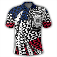 Polynesian Pride Apparel Polo Shirt Hawaii Polo Shirt Kakau Pattern Pohic Style - Polynesian Pride