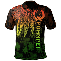 Polynesian Pride Apparel Pohnpei Polo Shirt Polynesian Wings (Reggae) Unisex Reggae - Polynesian Pride
