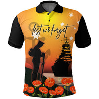 Polynesian Pride Clothing ANZAC Day Navy Soldier Polo Shirt - Polynesian Pride