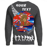 Polynesian Pride Clothing - (Custom) New Zealand Anzac Red Poopy.Sweatshirt - Polynesian Pride