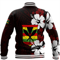 Polynesian Pride Jacket - Hawaii Kanaka Hibiscus Style Baseball Jacket LT10 - Polynesian Pride