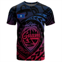 Polynesian Pride T Shirt Guam Rising Style T Shirt LT10 Black - Polynesian Pride