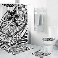 Polynesian Home Set - Black Polynesian Tribal Threads Bathroom Set LT10 Black - Polynesian Pride