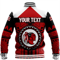 Polynesian Pride Jacket - Personalized Hawaiian High Kahuku Baseball Jacket LT10 - Polynesian Pride