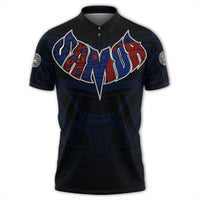 Polynesian Pride Apparel American Samoa Forever Polo Shirt LT10 Black - Polynesian Pride