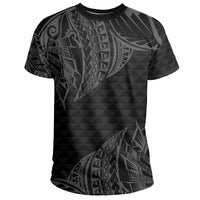 Hawaii Maka Polynesian T Shirt Marcus Style Grey - Polynesian Pride