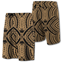 Hawaii Polynesian Tradition Board Shorts Gold Men Gold - Polynesian Pride