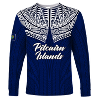 Pitcairn Islands Pride Long Sleeve - LT12 Unisex Blue - Polynesian Pride