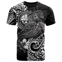FSM T Shirt White Shark Polynesian Tattoo Unisex White - Polynesian Pride