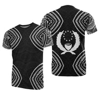 Pohnpei Micronesia T Shirt Black Warrior Style Unisex Black - Polynesian Pride
