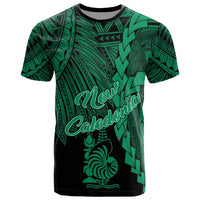 New Caledonia Polynesian T Shirt Tribal Wave Tattoo Green Unisex Green - Polynesian Pride