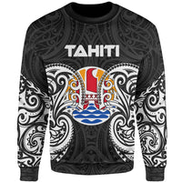 Tahiti Polynesian Sweater - Spirit Style White Unisex White - Polynesian Pride