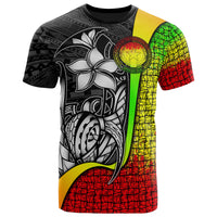 Northern Mariana Islands Polynesian T Shirt Reggae Turtle with Hook Unisex Reggae - Polynesian Pride
