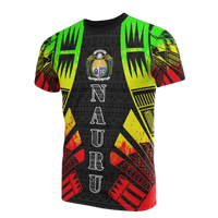 Nauru T Shirt Nauru Coat Of Arms Polynesian Tattoo Reggae Style Unisex Reggae - Polynesian Pride