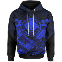Federated States of Micronesia Polynesian Hoodie Federated States of Micronesia Blue Seal Camisole Hibiscus Style Unisex Black - Polynesian Pride