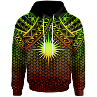 Polynesian Marshall Islands Custom Hoodie Reggae Vintage Polynesian Patterns Unisex Reggae - Polynesian Pride