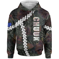 Chuuk Micronesian Hoodie Chain Polynesian Unisex BLACK - Polynesian Pride
