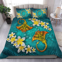 Cook Islands Polynesian Bedding Set - Manta Ray Ocean - Polynesian Pride