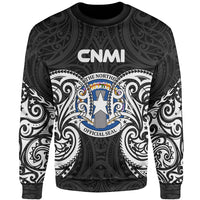 Northern Mariana Islands Polynesian Sweater - Spirit Style White Unisex White - Polynesian Pride