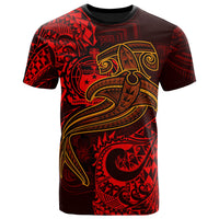 Samoa T Shirt Red Shark Polynesian Tattoo Unisex Red - Polynesian Pride